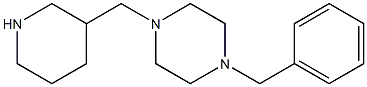 1-benzyl-4-(piperidin-3-ylmethyl)piperazine Struktur