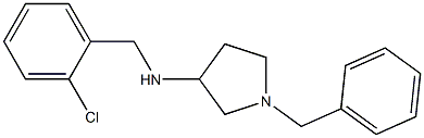 1-benzyl-N-[(2-chlorophenyl)methyl]pyrrolidin-3-amine Struktur