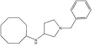 1-benzyl-N-cyclooctylpyrrolidin-3-amine Struktur