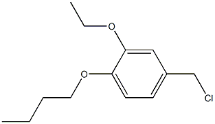 1-butoxy-4-(chloromethyl)-2-ethoxybenzene Struktur