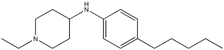 1-ethyl-N-(4-pentylphenyl)piperidin-4-amine Struktur