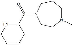 1-methyl-4-(piperidin-2-ylcarbonyl)-1,4-diazepane Struktur