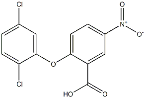 2-(2,5-dichlorophenoxy)-5-nitrobenzoic acid Struktur