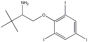 2-(2-amino-3,3-dimethylbutoxy)-1,3,5-triiodobenzene Struktur