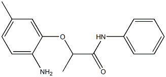 2-(2-amino-5-methylphenoxy)-N-phenylpropanamide Struktur