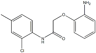 2-(2-aminophenoxy)-N-(2-chloro-4-methylphenyl)acetamide Struktur