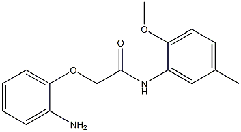 2-(2-aminophenoxy)-N-(2-methoxy-5-methylphenyl)acetamide Struktur