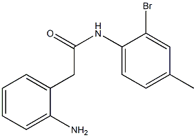 2-(2-aminophenyl)-N-(2-bromo-4-methylphenyl)acetamide Struktur