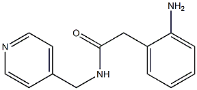 2-(2-aminophenyl)-N-(pyridin-4-ylmethyl)acetamide Struktur