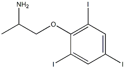 2-(2-aminopropoxy)-1,3,5-triiodobenzene Struktur