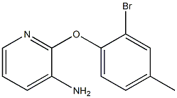 2-(2-bromo-4-methylphenoxy)pyridin-3-amine Struktur