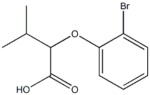 2-(2-bromophenoxy)-3-methylbutanoic acid Struktur