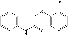 2-(2-bromophenoxy)-N-(2-methylphenyl)acetamide Struktur