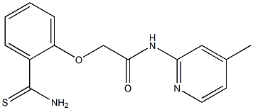 2-(2-carbamothioylphenoxy)-N-(4-methylpyridin-2-yl)acetamide Struktur