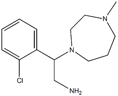 2-(2-chlorophenyl)-2-(4-methyl-1,4-diazepan-1-yl)ethan-1-amine Struktur