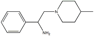 2-(4-methylpiperidin-1-yl)-1-phenylethanamine Struktur