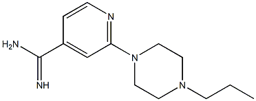 2-(4-propylpiperazin-1-yl)pyridine-4-carboximidamide Struktur