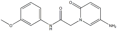 2-(5-amino-2-oxo-1,2-dihydropyridin-1-yl)-N-(3-methoxyphenyl)acetamide Struktur