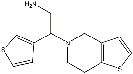 2-(6,7-dihydrothieno[3,2-c]pyridin-5(4H)-yl)-2-thien-3-ylethanamine Struktur