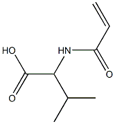 2-(acryloylamino)-3-methylbutanoic acid Struktur