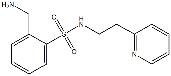 2-(aminomethyl)-N-(2-pyridin-2-ylethyl)benzenesulfonamide Struktur