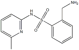 2-(aminomethyl)-N-(6-methylpyridin-2-yl)benzene-1-sulfonamide Struktur