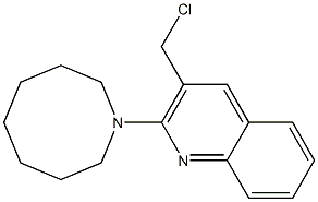 2-(azocan-1-yl)-3-(chloromethyl)quinoline Struktur