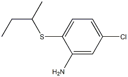 2-(butan-2-ylsulfanyl)-5-chloroaniline Struktur