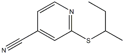 2-(butan-2-ylsulfanyl)pyridine-4-carbonitrile Struktur