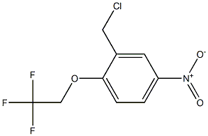 2-(chloromethyl)-4-nitro-1-(2,2,2-trifluoroethoxy)benzene Struktur