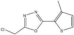 2-(chloromethyl)-5-(3-methylthien-2-yl)-1,3,4-oxadiazole Struktur