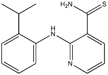 2-{[2-(propan-2-yl)phenyl]amino}pyridine-3-carbothioamide Struktur