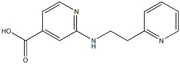 2-{[2-(pyridin-2-yl)ethyl]amino}pyridine-4-carboxylic acid Struktur