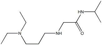 2-{[3-(diethylamino)propyl]amino}-N-(propan-2-yl)acetamide Struktur