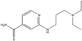 2-{[3-(diethylamino)propyl]amino}pyridine-4-carbothioamide Struktur