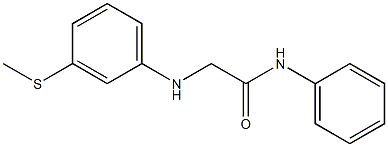 2-{[3-(methylsulfanyl)phenyl]amino}-N-phenylacetamide Struktur