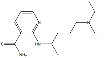 2-{[4-(diethylamino)-1-methylbutyl]amino}pyridine-3-carbothioamide Struktur