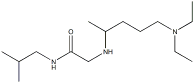 2-{[5-(diethylamino)pentan-2-yl]amino}-N-(2-methylpropyl)acetamide Struktur