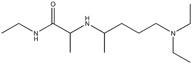 2-{[5-(diethylamino)pentan-2-yl]amino}-N-ethylpropanamide Struktur