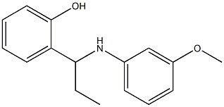 2-{1-[(3-methoxyphenyl)amino]propyl}phenol Struktur