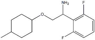 2-{1-amino-2-[(4-methylcyclohexyl)oxy]ethyl}-1,3-difluorobenzene Struktur