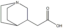 2-{1-azabicyclo[2.2.2]octan-3-yl}acetic acid Struktur