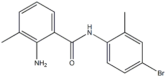 2-amino-N-(4-bromo-2-methylphenyl)-3-methylbenzamide Struktur