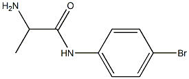 2-amino-N-(4-bromophenyl)propanamide Struktur