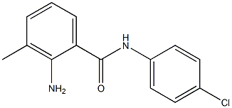 2-amino-N-(4-chlorophenyl)-3-methylbenzamide Struktur