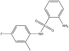 2-amino-N-(4-fluoro-2-methylphenyl)benzenesulfonamide Struktur