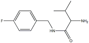 2-amino-N-(4-fluorobenzyl)-3-methylbutanamide Struktur