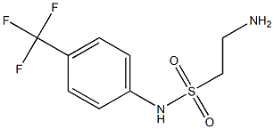 2-amino-N-[4-(trifluoromethyl)phenyl]ethane-1-sulfonamide Struktur