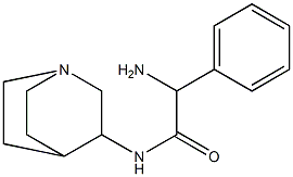 2-amino-N-1-azabicyclo[2.2.2]oct-3-yl-2-phenylacetamide Struktur