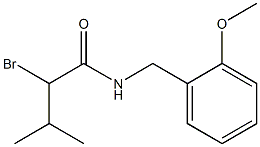 2-bromo-N-(2-methoxybenzyl)-3-methylbutanamide Struktur